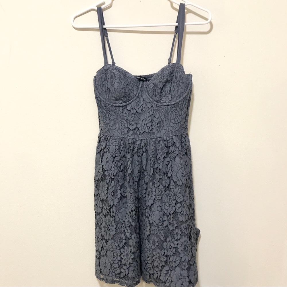 Abercrombie and Fitch Blue Drew Lace Dress